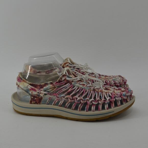 Keen Uneek Canvas Womens Sz 9 Cord Classic Sandals Tie-dye - Picture 9 of 13